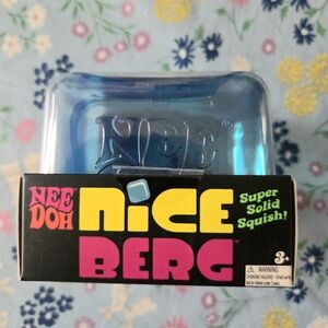NeeDoh Nice Berg Blue Super Solid Squish Kids Toy